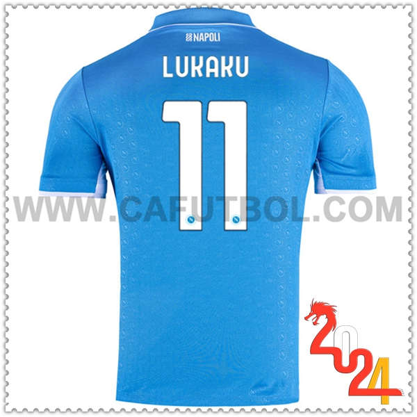 Primera Camiseta Futbol SSC Napoles LUKAKU #11 2024 2025