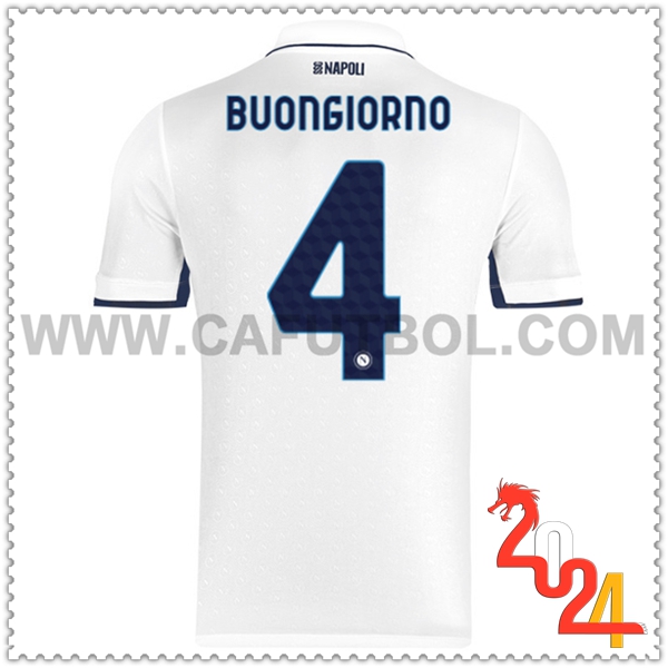 Segunda Camiseta Futbol SSC Napoles BUONGIORNO #4 2024 2025