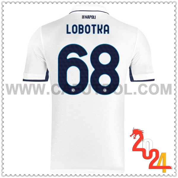 Segunda Camiseta Futbol SSC Napoles LOBOTKA #68 2024 2025