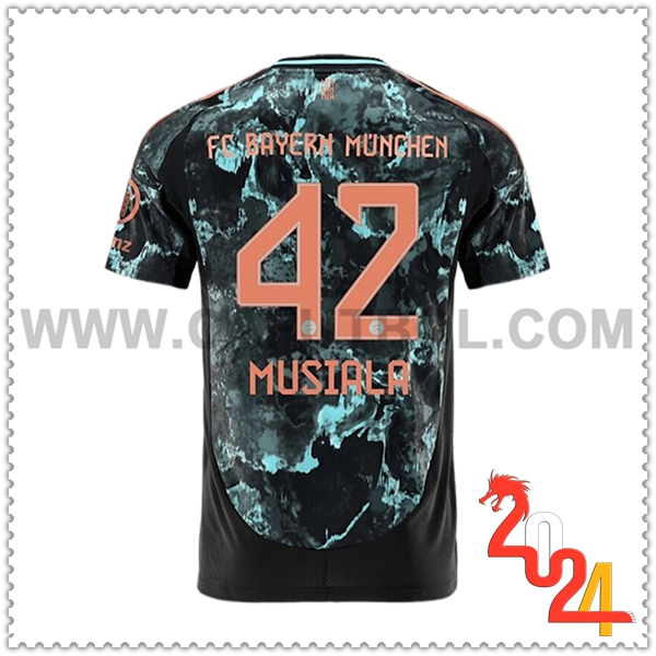 Segunda Camiseta Futbol Bayern Munich MUSIALA #42 2024 2025