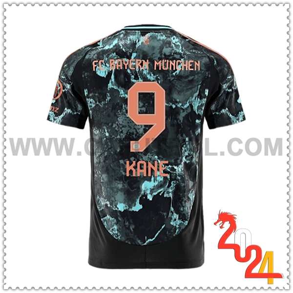 Segunda Camiseta Futbol Bayern Munich KANE #9 2024 2025