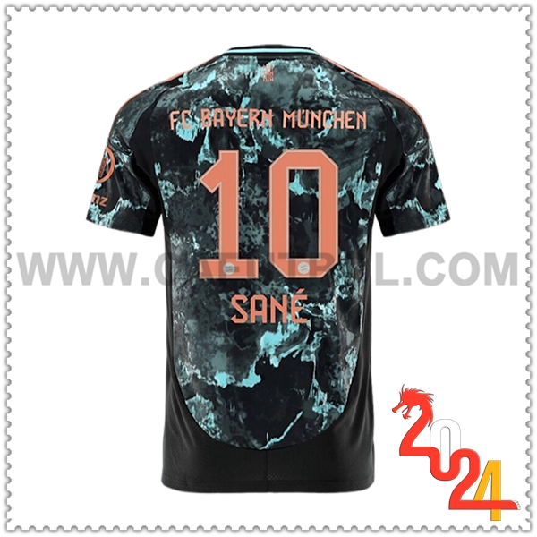 Segunda Camiseta Futbol Bayern Munich SANÉ #10 2024 2025