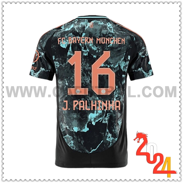 Segunda Camiseta Futbol Bayern Munich J.PALHINHA #16 2024 2025