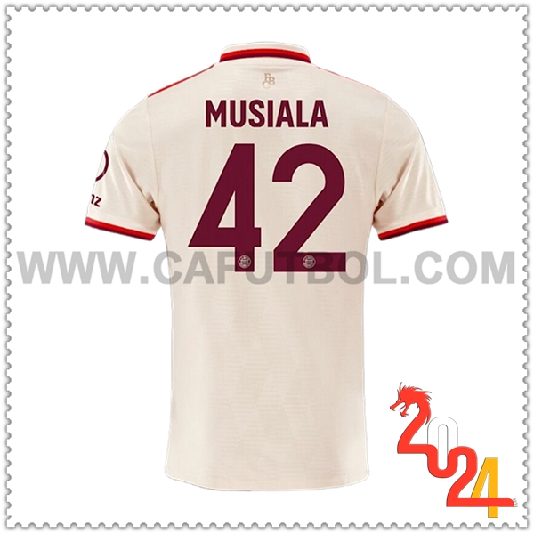 Camiseta Futbol Bayern Munich MUSIALA #42 Liga de Campeones 2024 2025