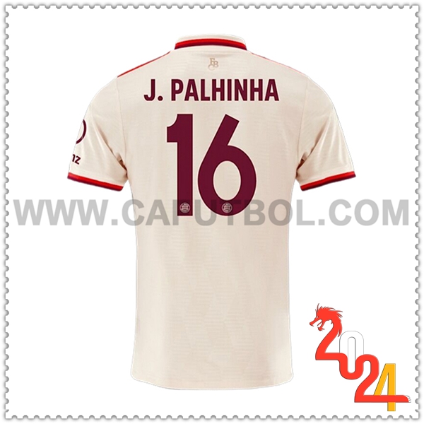 Camiseta Futbol Bayern Munich J.PALHINHA #16 Liga de Campeones 2024 2025