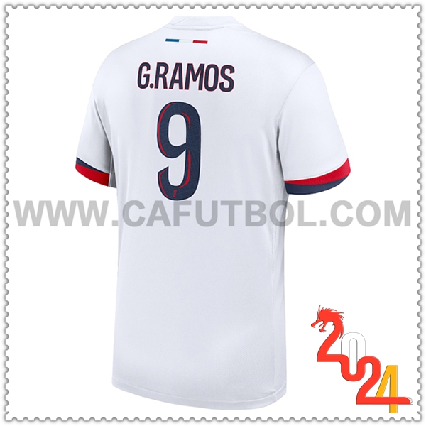 Segunda Camiseta Futbol PSG G.RAMOS #9 2024 2025