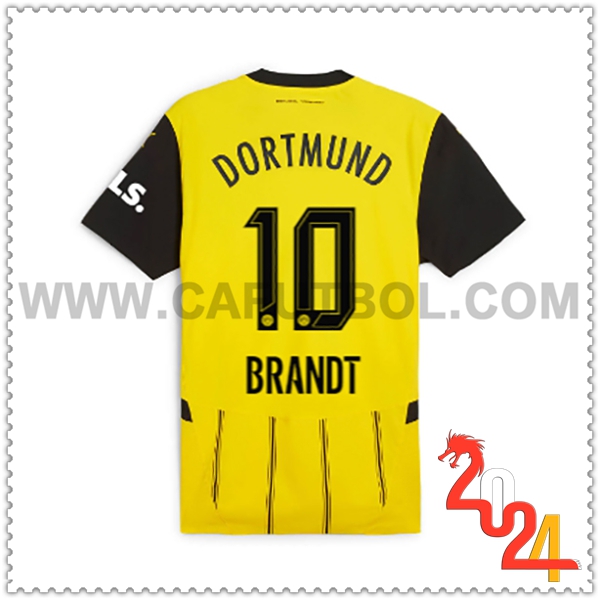 Primera Camiseta Futbol Dortmund BVB BRANDT #10 2024 2025