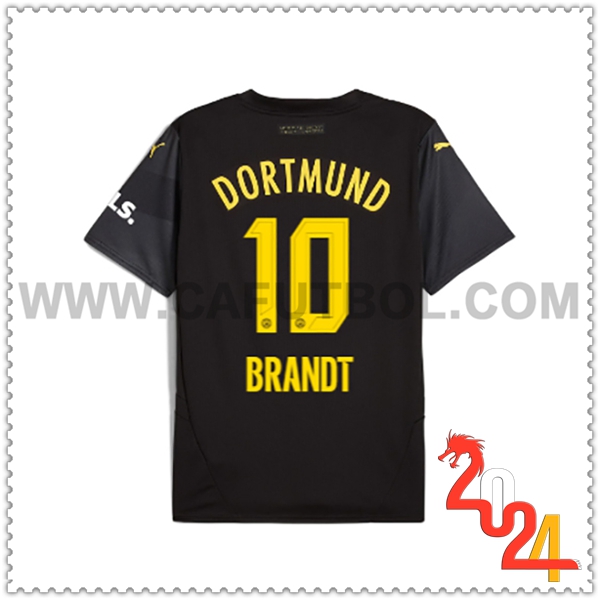 Segunda Camiseta Futbol Dortmund BVB BRANDT #10 2024 2025