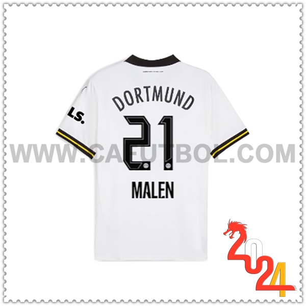 Tercero Camiseta Futbol Dortmund BVB MALEN #21 2024 2025