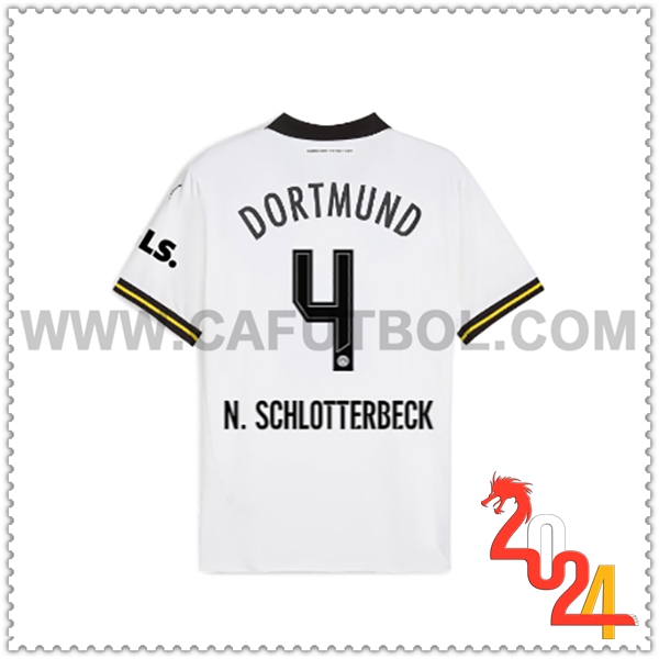 Tercero Camiseta Futbol Dortmund BVB N.SCHLOTTERBECK #4 2024 2025