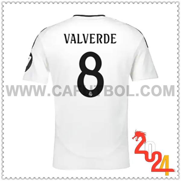 Primera Camiseta Futbol Real Madrid VALVERDE #8 2024 2025