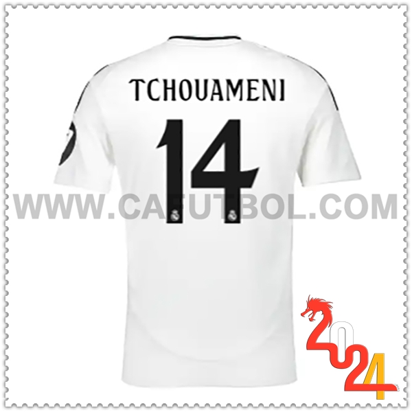 Primera Camiseta Futbol Real Madrid TCHOUAMÉNI #14 2024 2025