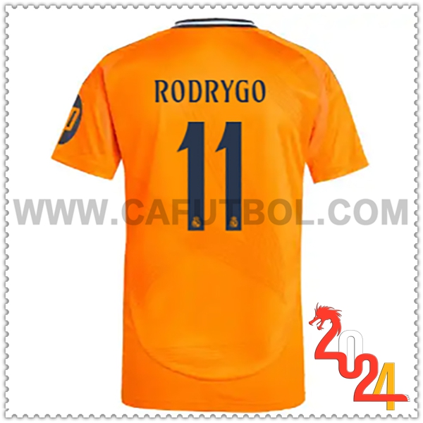 Segunda Camiseta Futbol Real Madrid RODRYGO #11 2024 2025