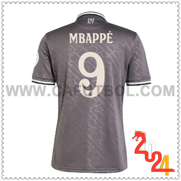 Tercero Camiseta Futbol Real Madrid Mbappé #9 2024 2025