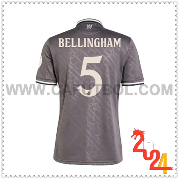 Tercero Camiseta Futbol Real Madrid BELLINGHAM #5 2024 2025