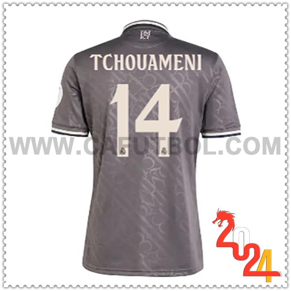 Tercero Camiseta Futbol Real Madrid TCHOUAMÉNI #14 2024 2025