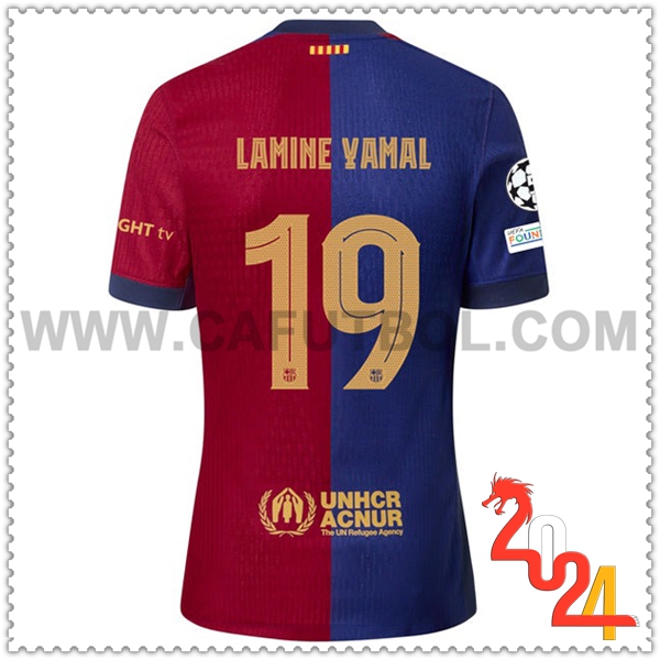 Primera Camiseta Futbol FC Barcelona LAMINE YAMAL #19 2024 2025