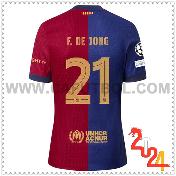 Primera Camiseta Futbol FC Barcelona F.DE JONE #21 2024 2025