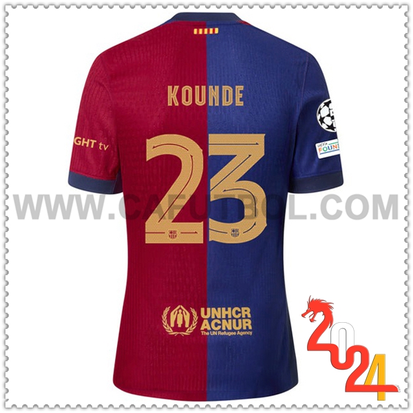 Primera Camiseta Futbol FC Barcelona KOUNDE #23 2024 2025