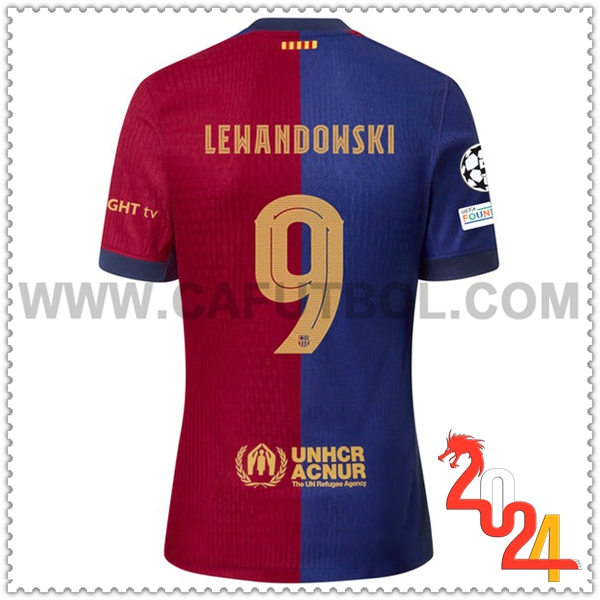 Primera Camiseta Futbol FC Barcelona LEWANDOWSKI #9 2024 2025