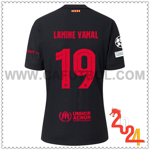 Segunda Camiseta Futbol FC Barcelona LAMINE YAMAL #19 2024 2025