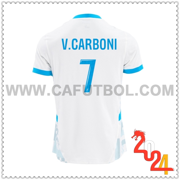 Primera Camiseta Futbol Marsella OM V.CARBONI #7 2024 2025