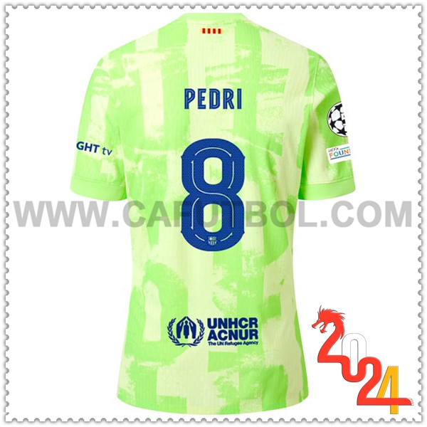 Tercero Camiseta Futbol FC Barcelona PEDRI #8 2024 2025