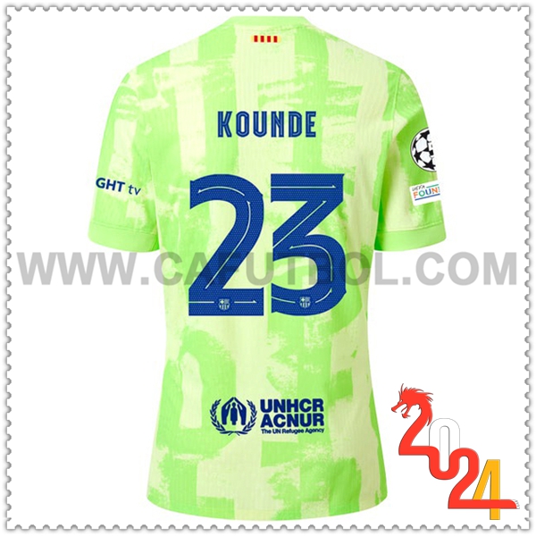 Tercero Camiseta Futbol FC Barcelona KOUNDE #23 2024 2025