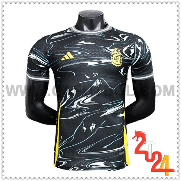 Camiseta Equipo Argentina Negro Edicion especial 2024 2025