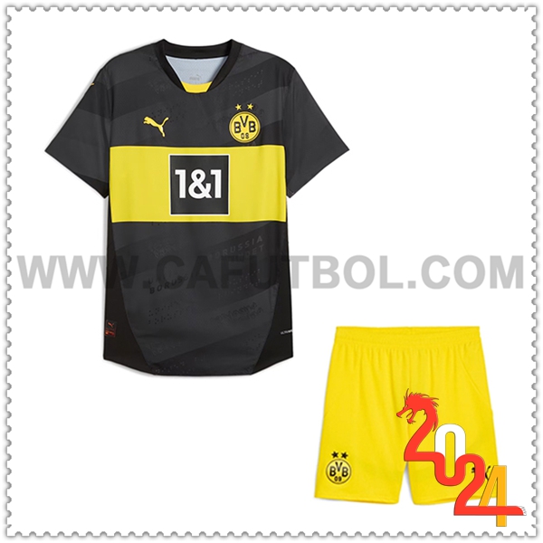 Segunda Equipacion del Dortmund BVB + Pantalones Cortos 2024 2025