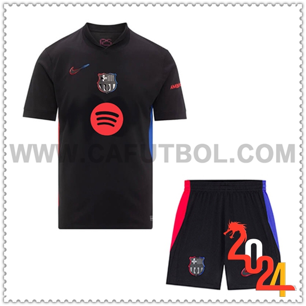 Segunda Equipacion del FC Barcelona + Pantalones Cortos 2024 2025