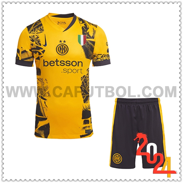 Tercero Equipacion del Inter Milan + Pantalones Cortos 2024 2025