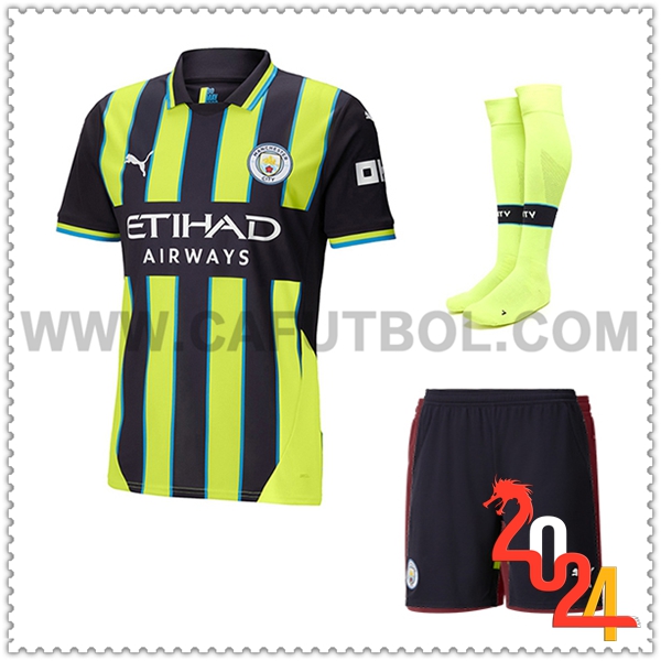 Segunda Equipacion del Manchester City (Pantalones + Calcetines) 2024 2025