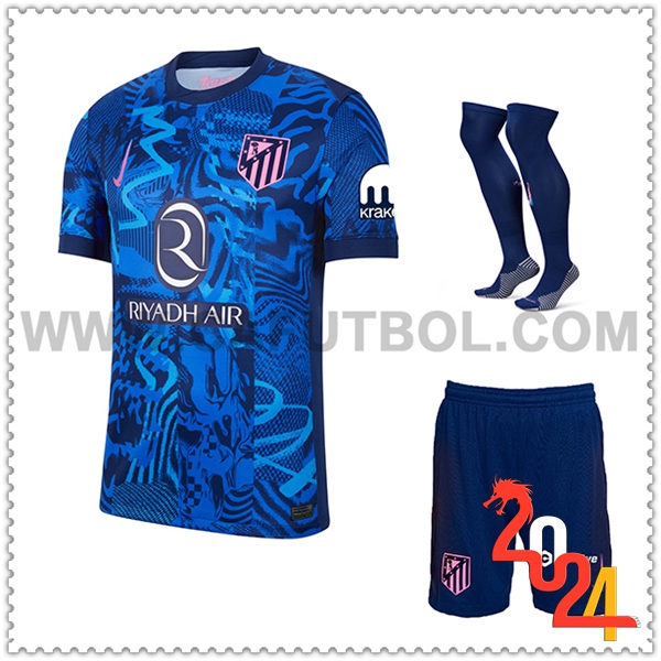 Tercero Equipacion del Atletico Madrid (Pantalones + Calcetines) 2024 2025