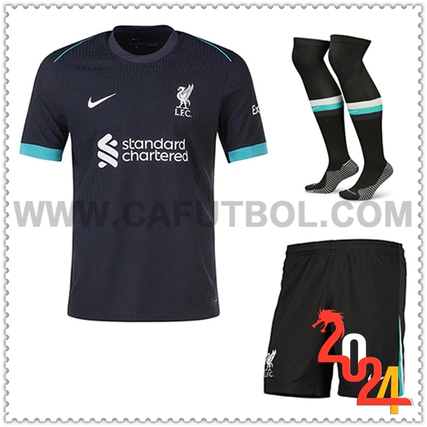 Segunda Equipacion del FC Liverpool (Pantalones + Calcetines) 2024 2025