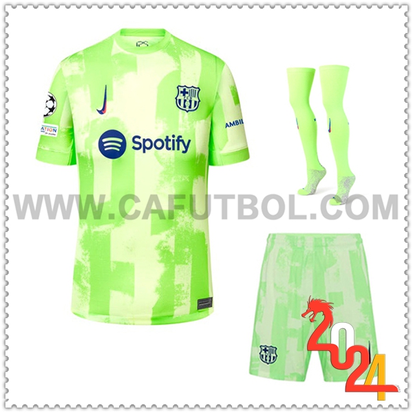 Tercero Equipacion del FC Barcelona (Pantalones + Calcetines) 2024 2025