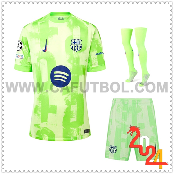 Tercero Equipacion del FC Barcelona (Pantalones + Calcetines) 2024 2025