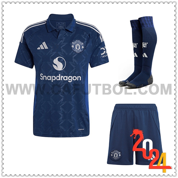 Segunda Equipacion del Manchester United (Pantalones + Calcetines) 2024 2025