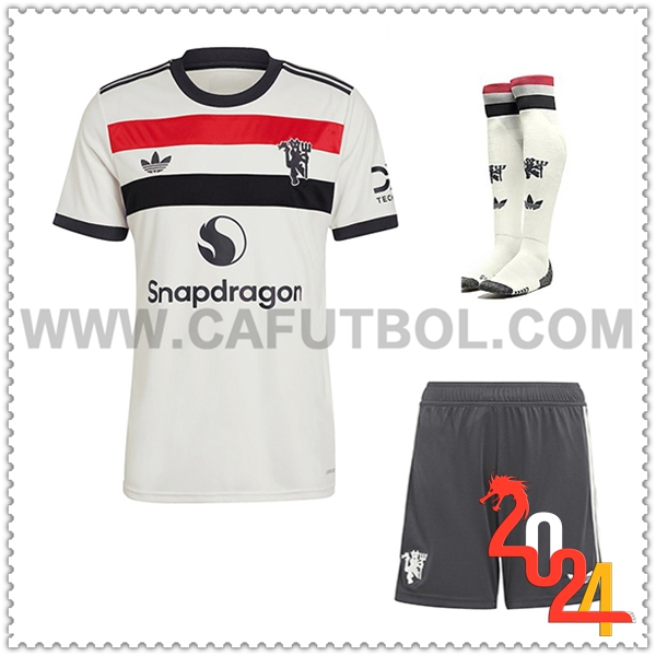 Tercero Equipacion del Manchester United (Pantalones + Calcetines) 2024 2025