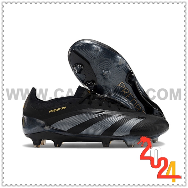 Adidas Botas De Fútbol Predator Elite FG Negro/Gris -04