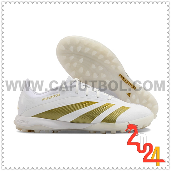 Adidas Botas De Fútbol PREDATOR 24 ELITE TF BOOTS Blanco/Amarillo