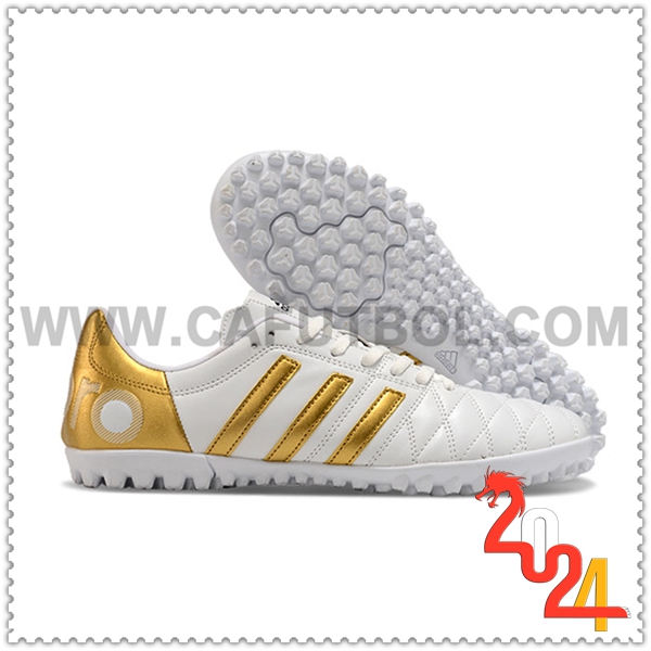 Adidas Botas De Fútbol X GHOSTED.4 TF Blanco/Amarillo