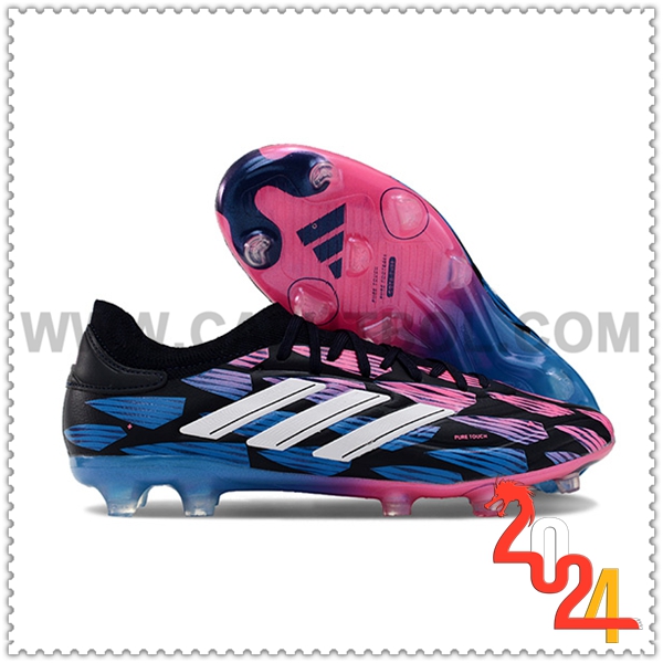 Copa Botas De Fútbol PURE II+ FG BOOTS Negro/Azul/Rosa