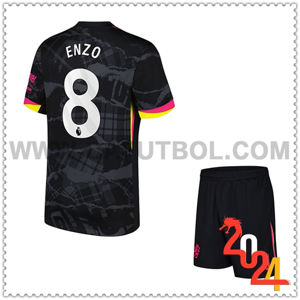 Tercero Equipacion del FC Chelsea ENZO #8 Ninos 2024 2025