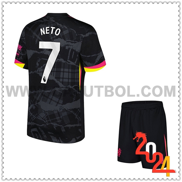 Tercero Equipacion del FC Chelsea NETO #7 Ninos 2024 2025