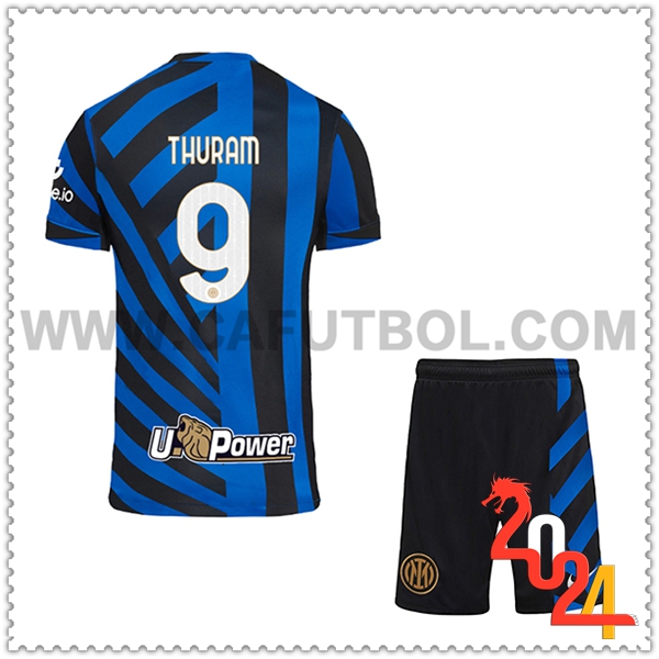 Primera Equipacion del Inter Milan THURAM #9 Ninos 2024 2025