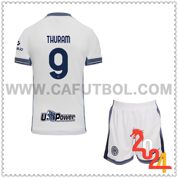 Segunda Equipacion del Inter Milan THURAM #9 Ninos 2024 2025