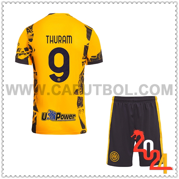 Tercero Equipacion del Inter Milan THURAM #9 Ninos 2024 2025