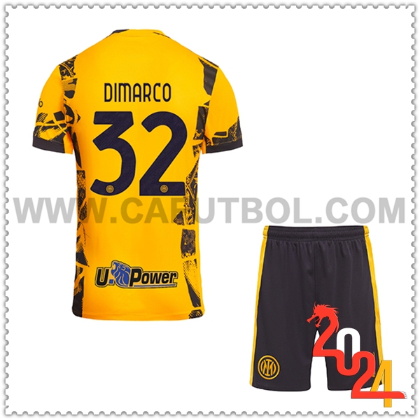 Tercero Equipacion del Inter Milan DIMARCO #32 Ninos 2024 2025