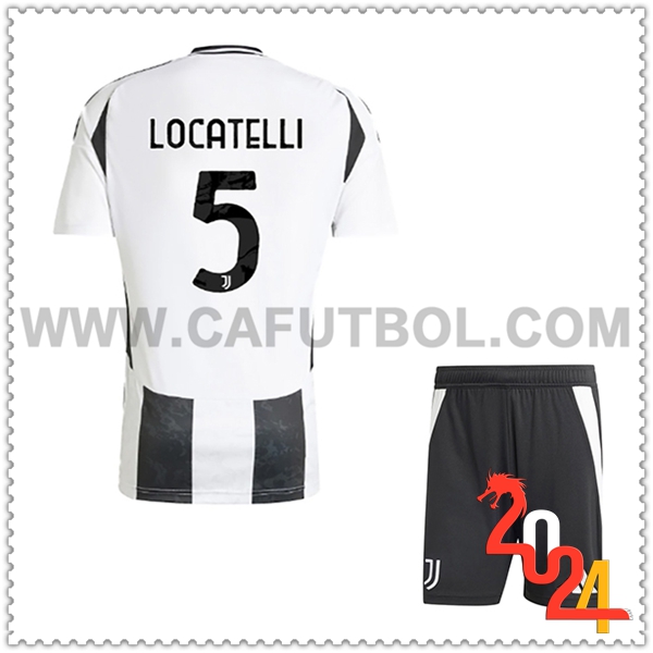 Primera Equipacion del Juventus LOCATELLI #5 Ninos 2024 2025